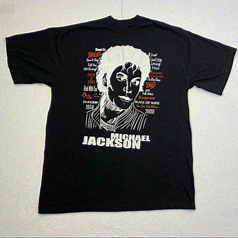 Cotton Heritage Michael Jackson Tee 1958-2009 Size 3XL